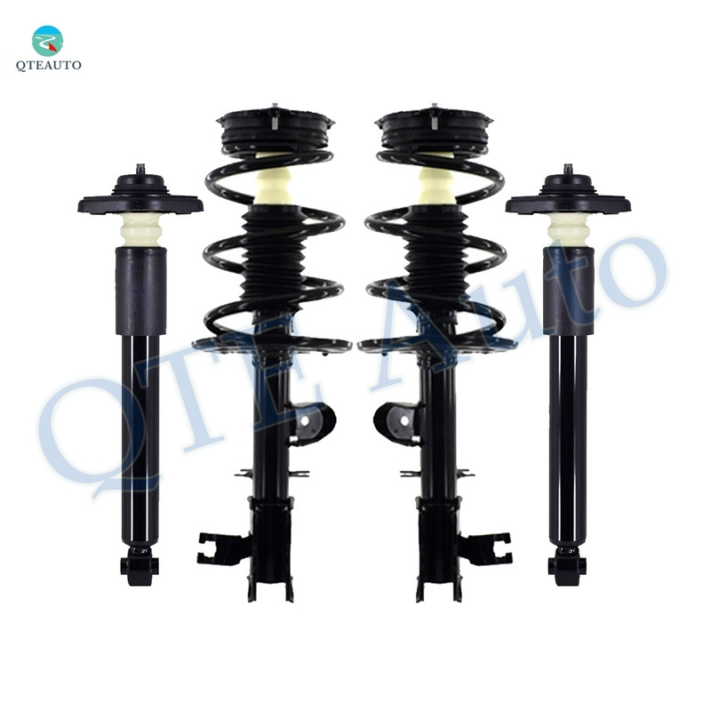 Set 4 Front Quick Complete Strut-Coil Spring-Rear Complete Shock Kit For 2016 Nissan Murano