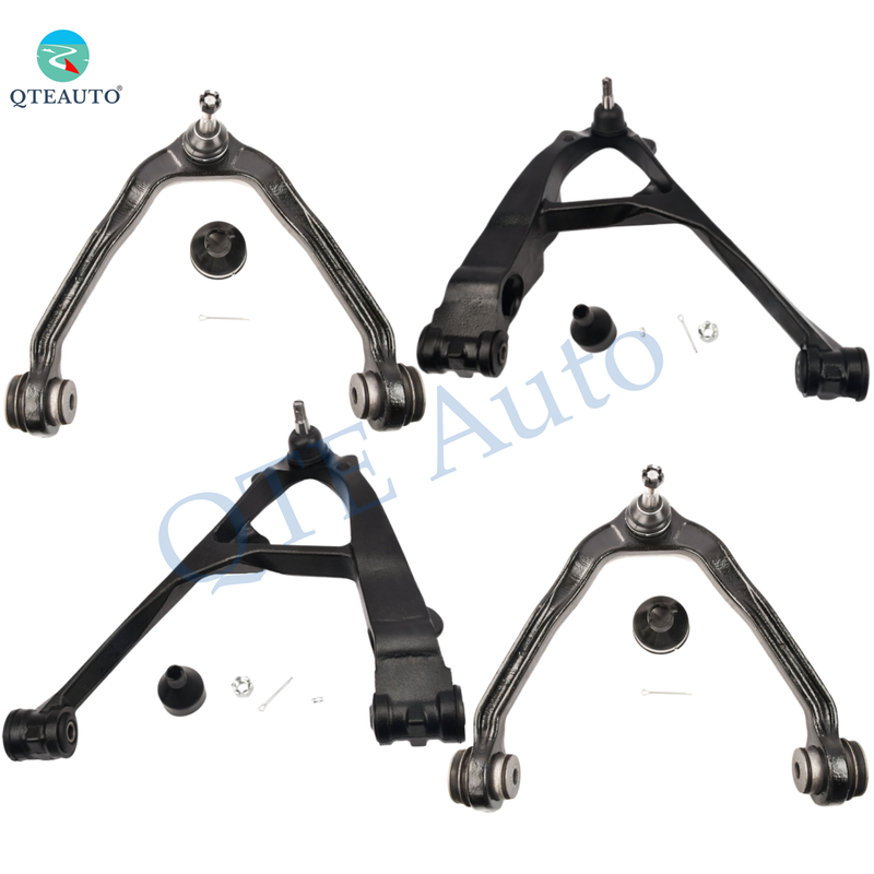 Set 4 Front Upper-Lower Control Arm Ball Joint For 2002-2006 Cadillac Escalade