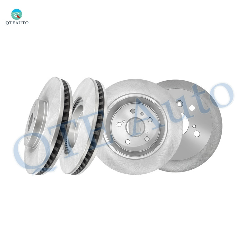 Set of 4 Front 296mm-Rear 281mm Disc Brake Rotors For 2012-2017 Toyota Camry