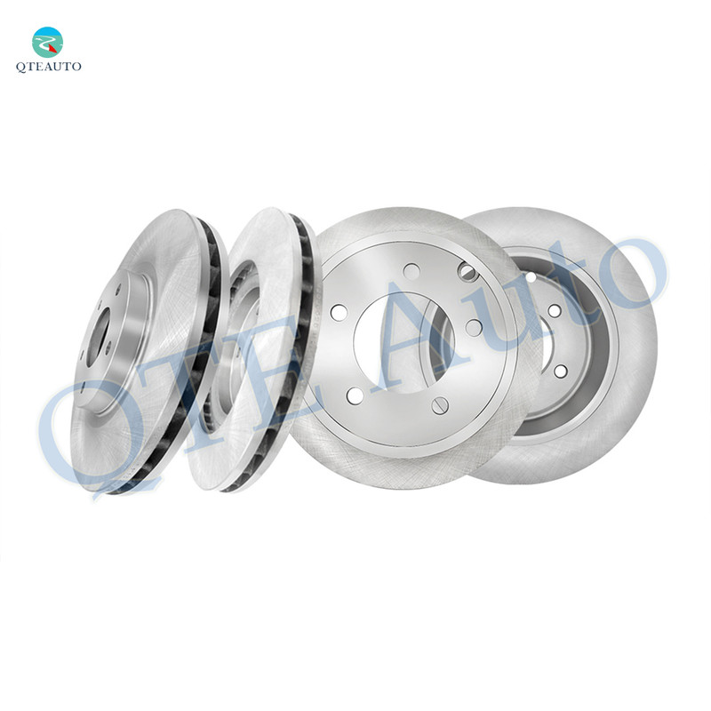 Set of 4 Front-Rear Disc Brake Rotors For 2007-2012 Dodge Caliber