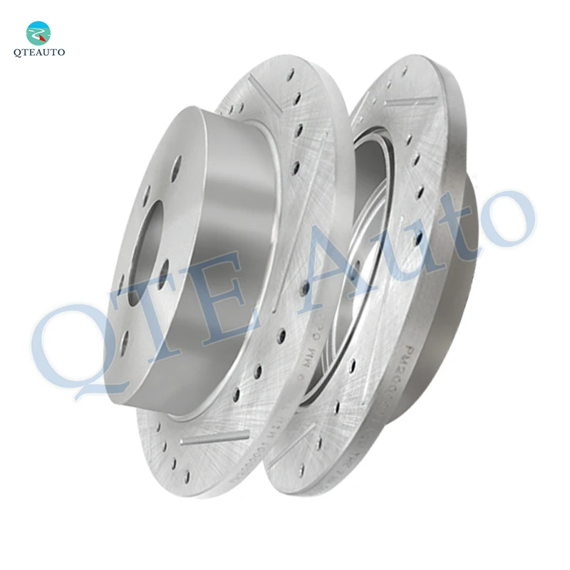 Rear 278mm Drilled Slotted Disc Brake Rotors For 1997-2004 Buick Regal