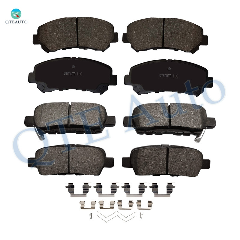 Set of 8 Front-Rear Ceramic Brake Pad Kit For 2014 2015 Nissan Rogue Select S