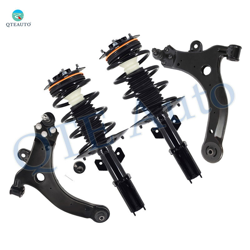 Set of 4 Front Lower Control Arm Ball Jointt-Quick Complete Strut-Coil Spring Assembly For 2005-2008 Pontiac Grand Prix