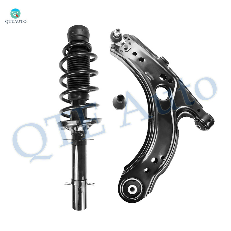 Front Left Lower Control Arm Ball Joint-Quick Complete Strut-Coil Spring Assembly For 2003-2005 Volkswagen Beetle
