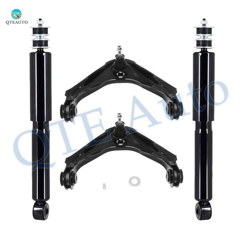Set of 4 Front Upper Control Arm Ball Joint-Shock Absorber For 2001-2010 Chevrolet Silverado 2500 HD Monotube Performance Upgrade