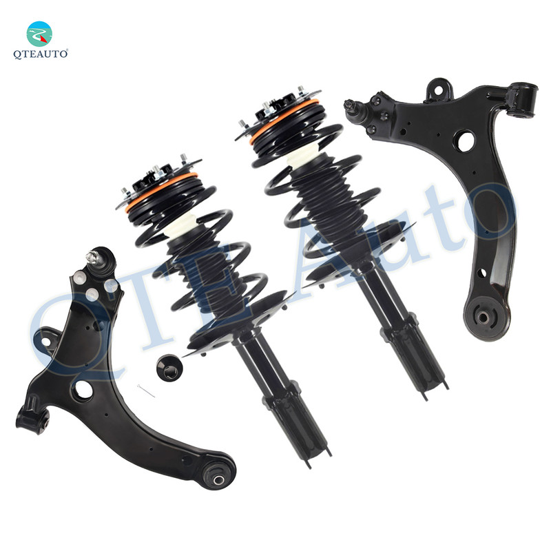 Set of 4 Front Lower Control Arm Ball Jointt-Quick Complete Strut-Coil Spring Assembly For 2014-2016 Chevrolet Impala Limited