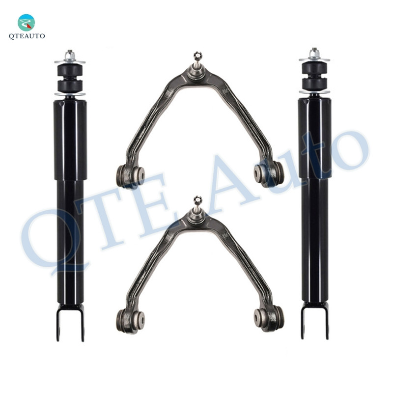 Set of 4 Front Upper Control Arm Ball Joint-Shock Absorber For 2000-2006 Chevrolet Tahoe Monotube Performance Upgrade