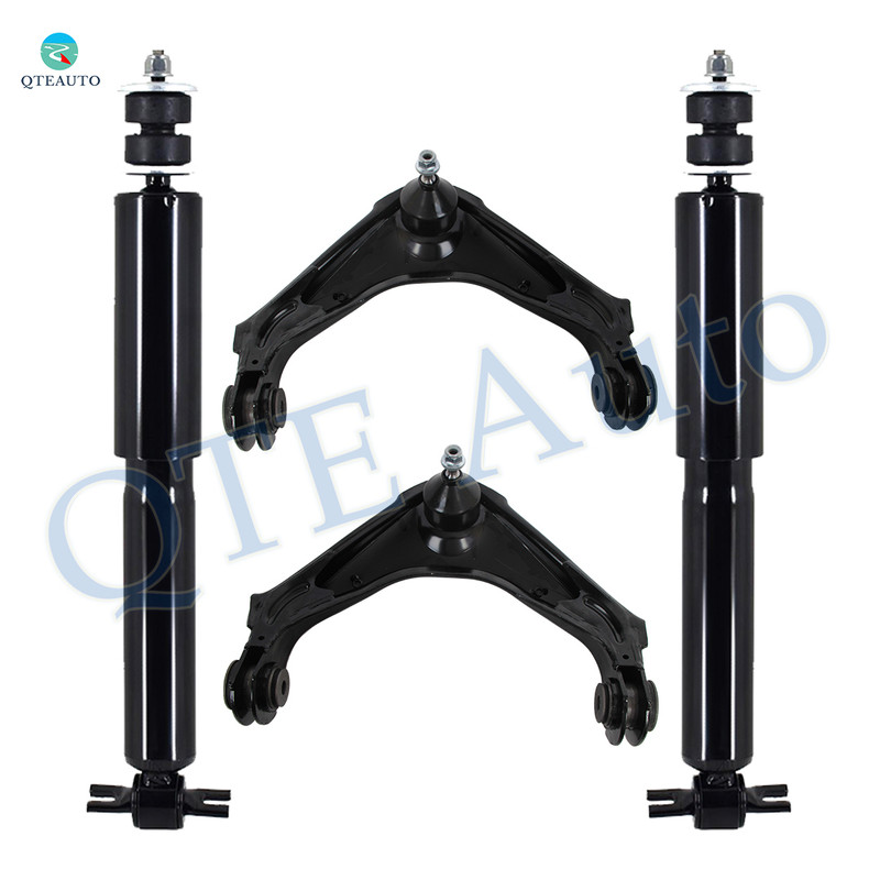 Set of 4 Front Upper Control Arm Ball Joint-Shock Absorber For 2000 2001 GMC Yukon XL 2500