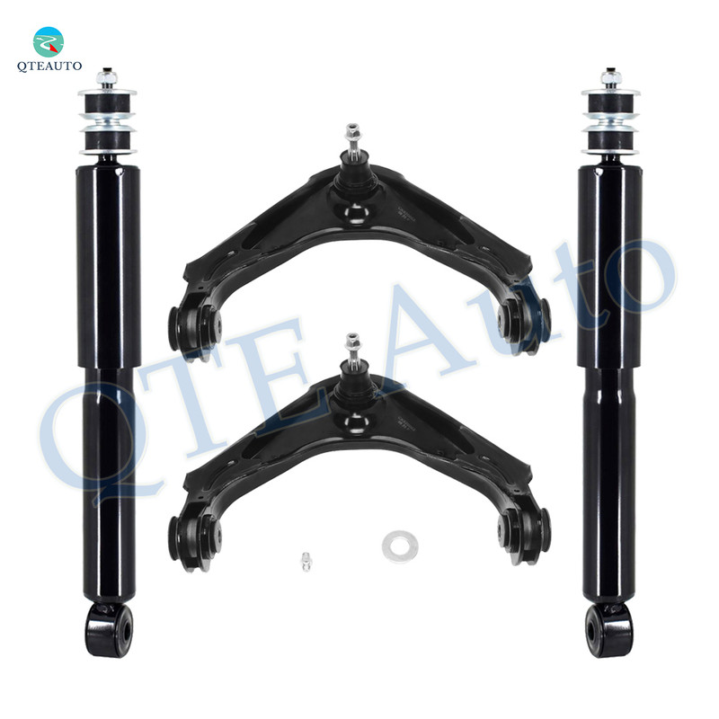 Set of 4 Front Upper Control Arm Ball Joint-Shock Absorber For 2007-2010 GMC Sierra 3500 HD