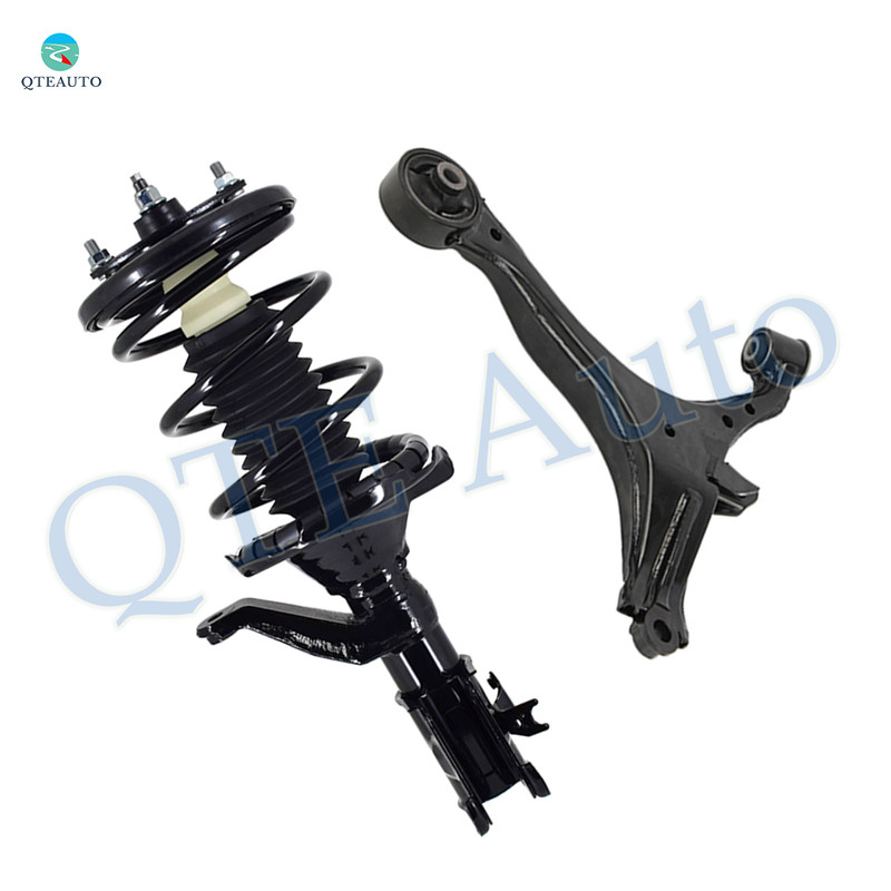 Front Left Lower Control Arm-Quick Complete Strut-Coil Spring Assembly For 2003-2005 Honda Civic