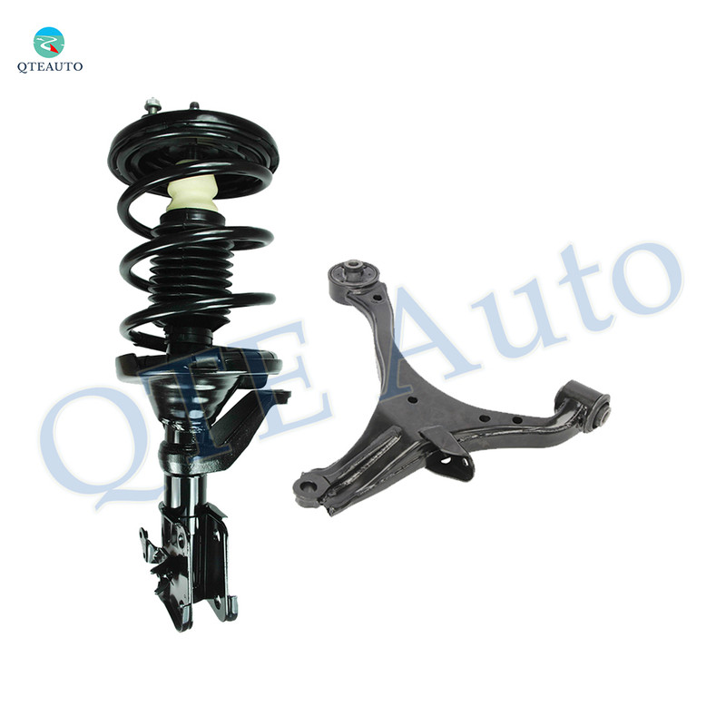 Front Left Lower Control Arm-Quick Complete Strut-Coil Spring Assembly For 2003-2005 Honda Civic Hybrid