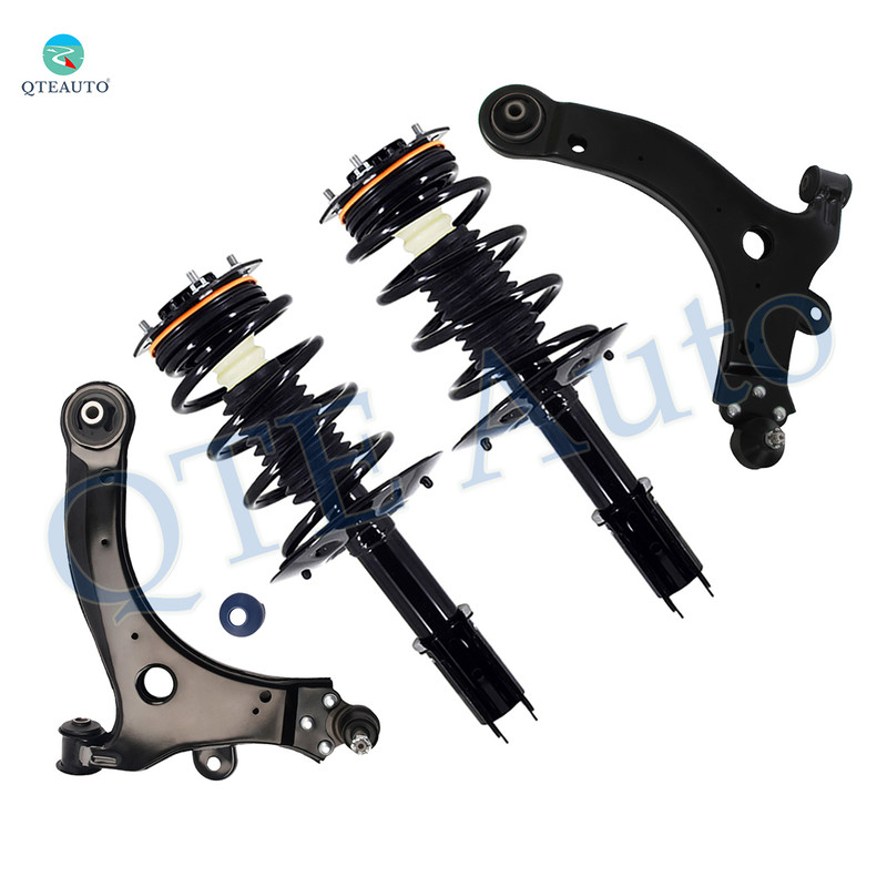 Set of 4 Front Lower Control Arm Ball Joint-Quick Complete Strut-Coil Spring Assembly For 2005-2009 Buick Allure
