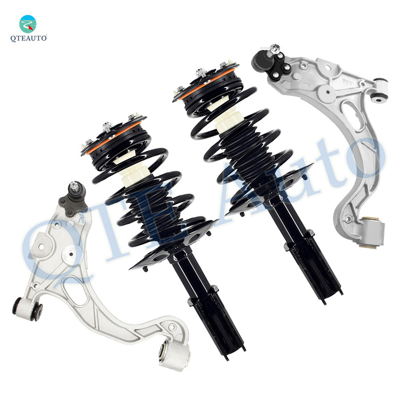 Set of 4 Front Lower Control Arm Ball Joint-Quick Complete Strut-Coil Spring Assembly For 2000-2005 Buick Lesabre