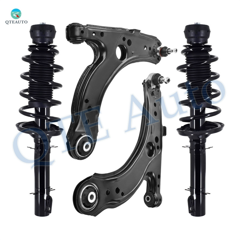 Set of 4 Front Lower Control Arm Ball Joint-Quick Complete Strut-Coil Spring Assembly For 1999-2006 Volkswagen Golf Set of 4 Front Lower Control Arm Ball Joint-Quick Complete Strut-Coil Spring Assembly For 1999-2006 Volkswagen Golf