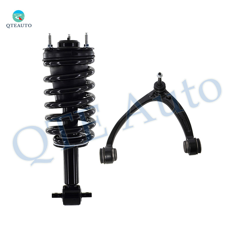 Front Left Upper Control Arm Ball Joint-Quick Complete Strut-Coil Spring Assembly For 2007-2010 GMC Yukon RWD
