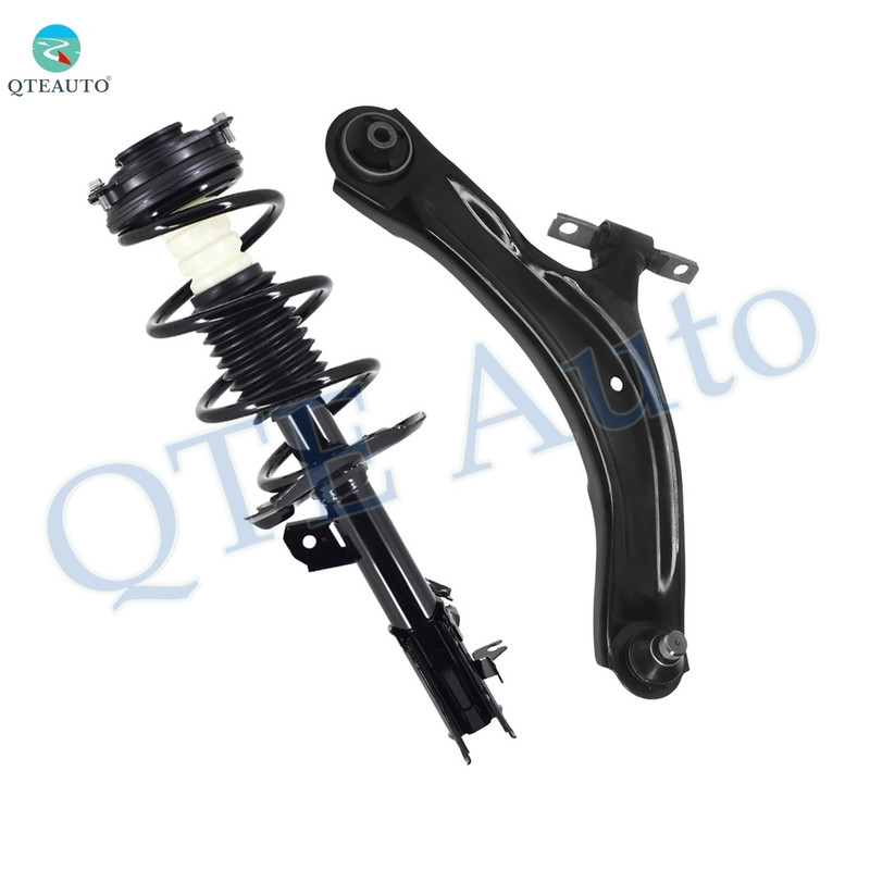 PM Auto Front Right Lower Control Arm Ball Joint-Quick Complete Strut-Coil Spring Assembly For 2008-2012 Nissan Rogue AWD