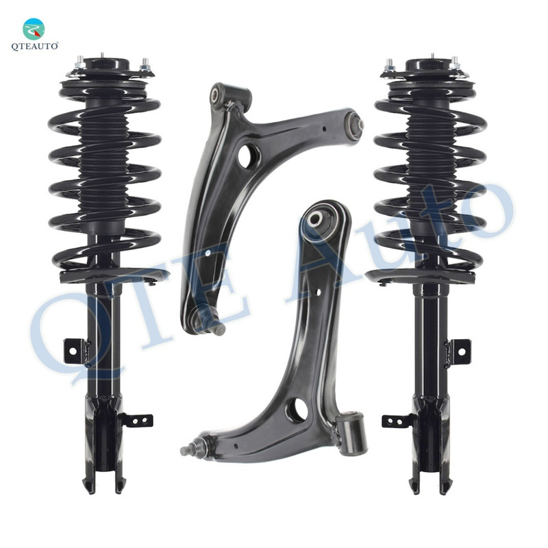 Set of 4 Front Lower Control Arm Ball Joint-Quick Complete Strut-Coil Spring Assembly For 2012-2017 Jeep Patriot