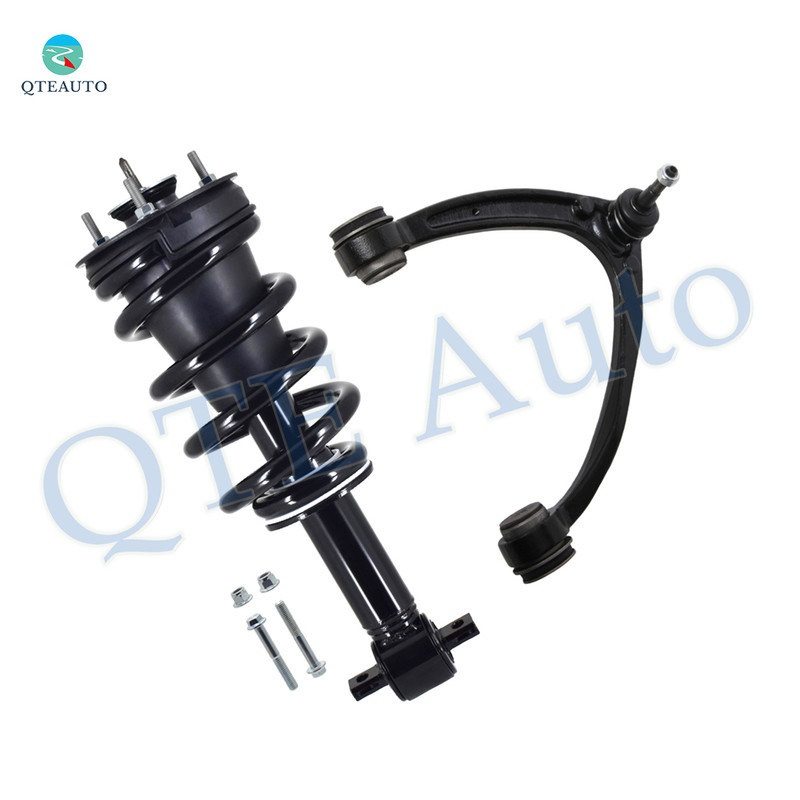 Front Right Upper Control Arm Ball Joint-Quick Complete Strut-Coil Spring Assembly For 2015 2016 Chevrolet Suburban 4WD without Aluminum Steering Knuckles