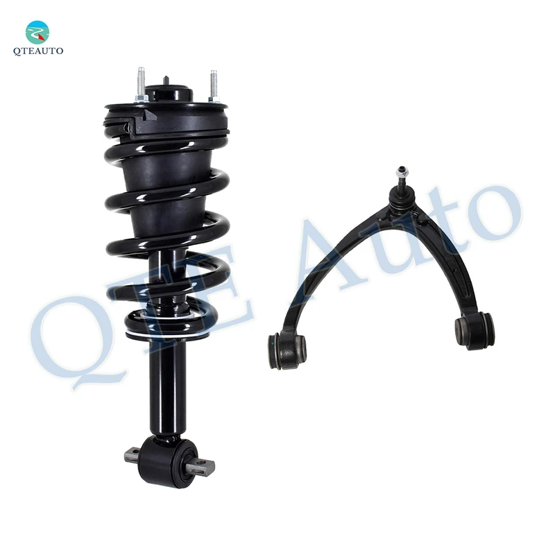 Front Left Upper Control Arm Ball Joint-Quick Complete Strut-Coil Spring Assembly For 2015 2016 Chevrolet Suburban w/o 22" Wheels