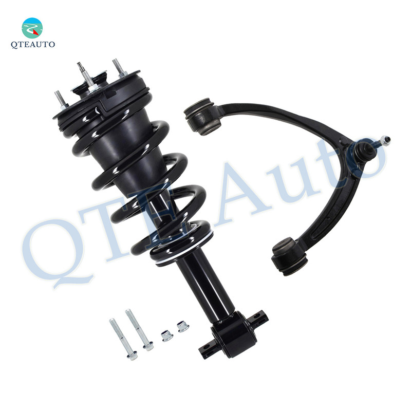 Front Left Upper Control Arm Ball Joint-Quick Complete Strut-Coil Spring Assembly For 2014-2016 Chevrolet Silverado 1500 RWD