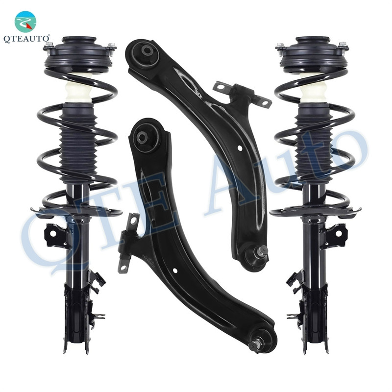 PM Auto Set of 4 Front Lower Control Arm Ball Joint-Quick Complete Strut-Coil Spring Assembly For 2013 Nissan Rogue