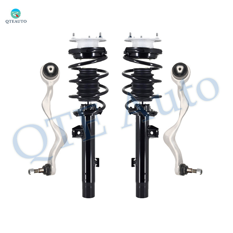 Set of 4 Front Lower Forward Control Arm Ball Joint-Quick Complete Strut-Coil Spring Assembly For 2009-2011 BMW 335D Base