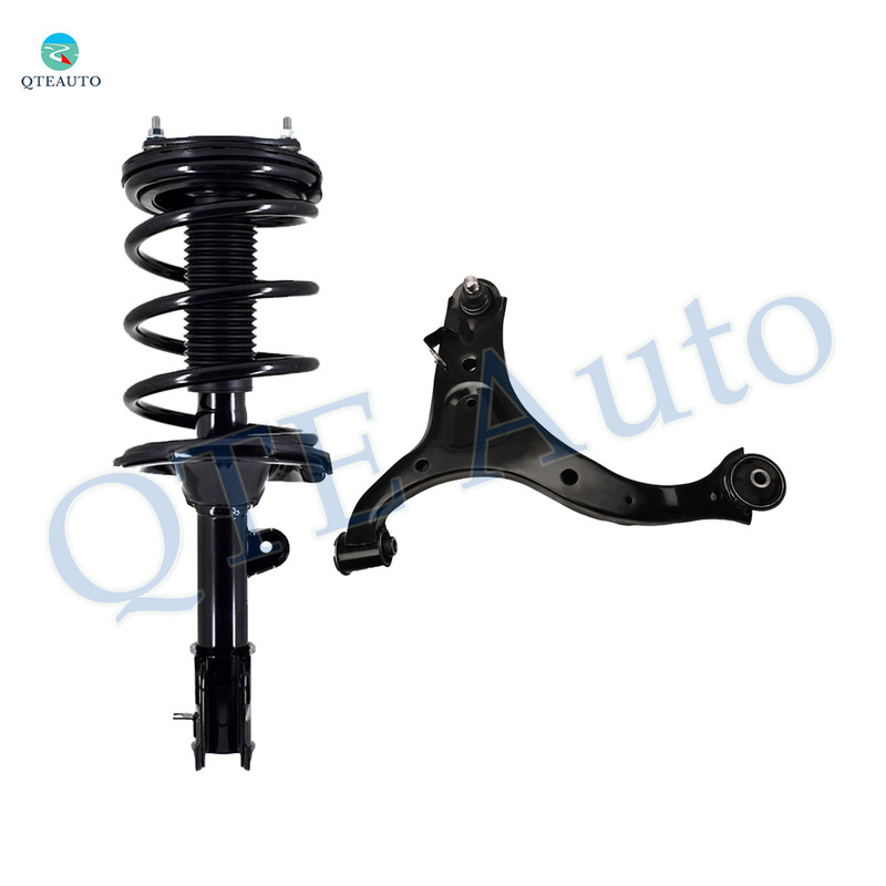 Front Left Lower Control Arm Ball Joint-Quick Complete Strut-Coil Spring Assembly For 2007-2009 Hyundai Santa FE