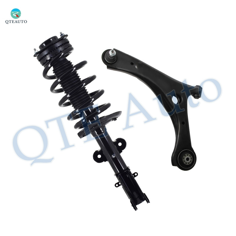 PM Auto Front Left Lower Control Arm Ball Joint-Quick Complete Strut-Coil Spring Assembly For 2009 2010 Volkswagen Routan V6