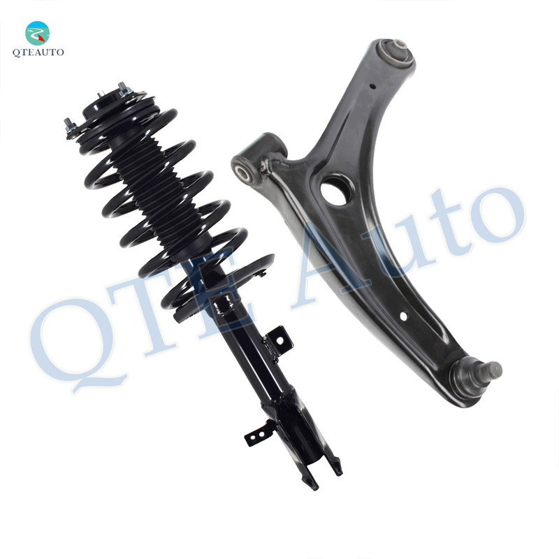 Front Left Lower Control Arm Ball Joint-Quick Complete Strut-Coil Spring Assembly For 2012-2017 Jeep Patriot