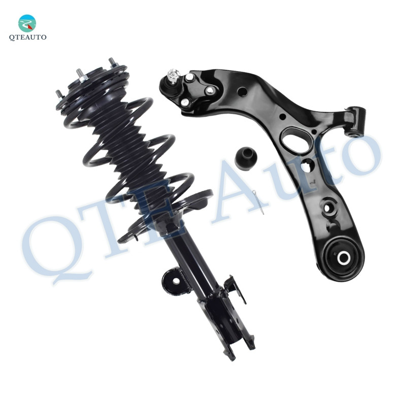 Front Left Lower Control Arm Ball Joint-Quick Complete Strut-Coil Spring Assembly For 2006-2012 Toyota RAV4 V6