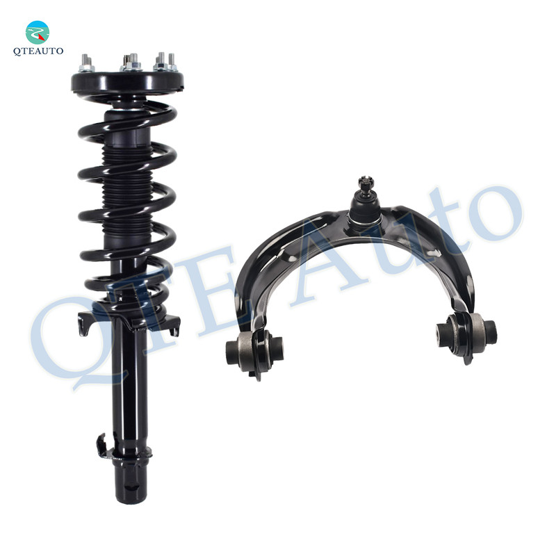 Front Left Upper Control Arm Ball Joint-Quick Complete Strut-Coil Spring Assembly For 2008-2012 Honda Accord