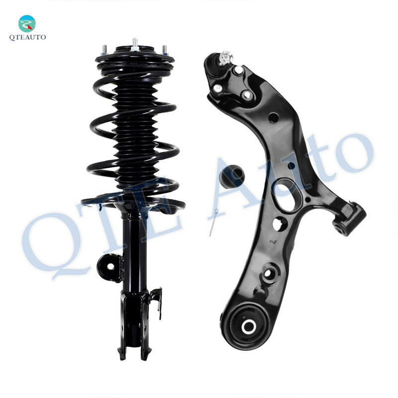 Front Left Lower Control Arm Ball Joint-Quick Complete Strut-Coil Spring Assembly For 2013-2018 Toyota RAV4