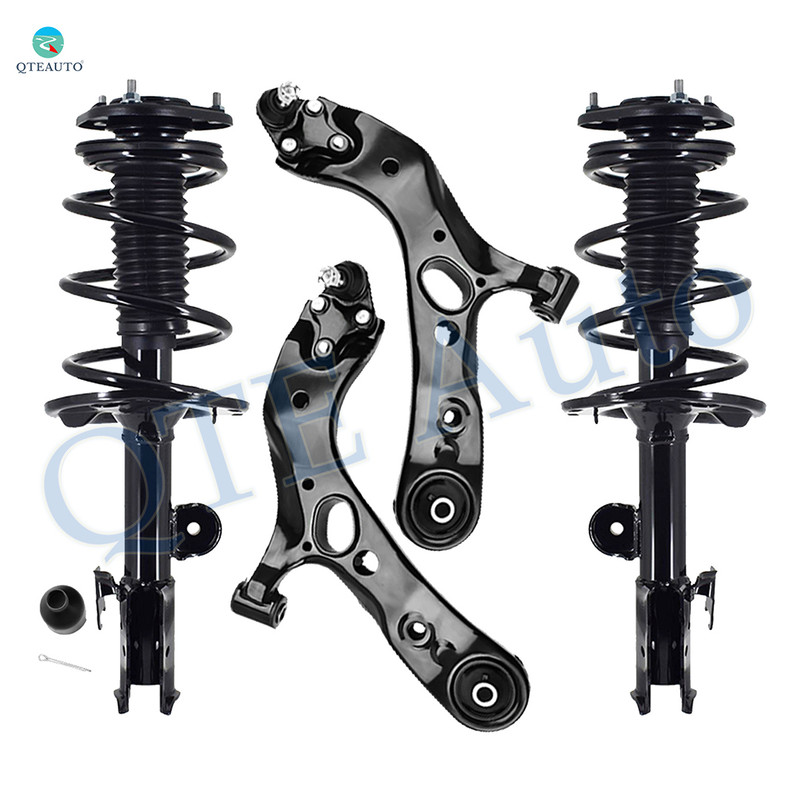 Set of 4 Front Lower Control Arm Ball Joint-Quick Complete Strut-Coil Spring Assembly For 2006-2008 Toyota RAV4