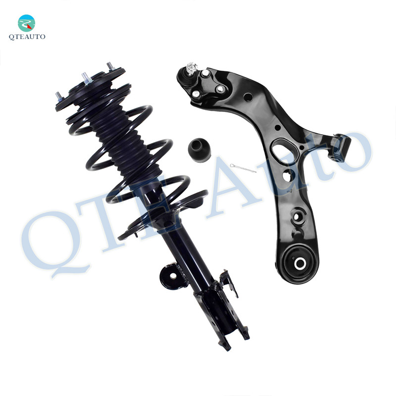 Front Left Lower Control Arm Ball Joint-Quick Complete Strut-Coil Spring Assembly For 2006-2008 Toyota RAV4 V6