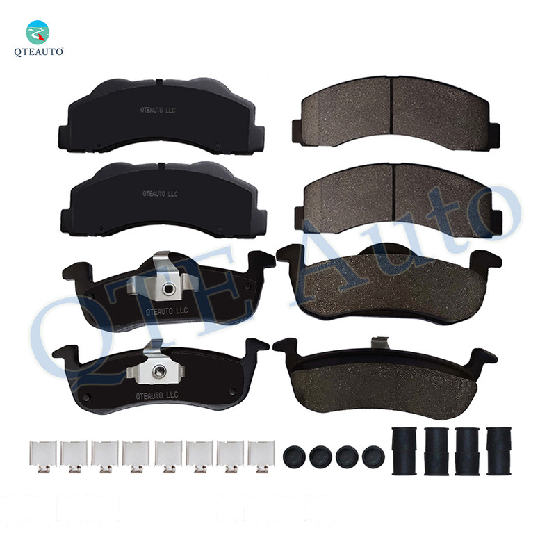 Set of 8 Front-Rear Ceramic Brake Pad Kit For 2011-2017 Ford Navigator