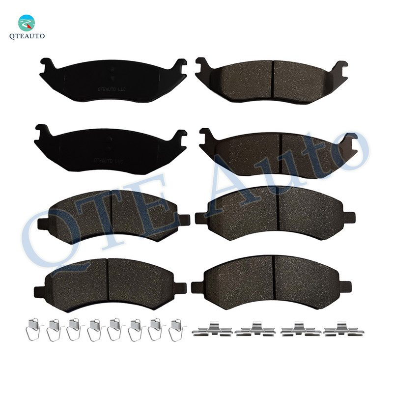 Set of 8 Front-Rear Ceramic Brake Pad Kit For 2006-2010 Dodge RAM 1500