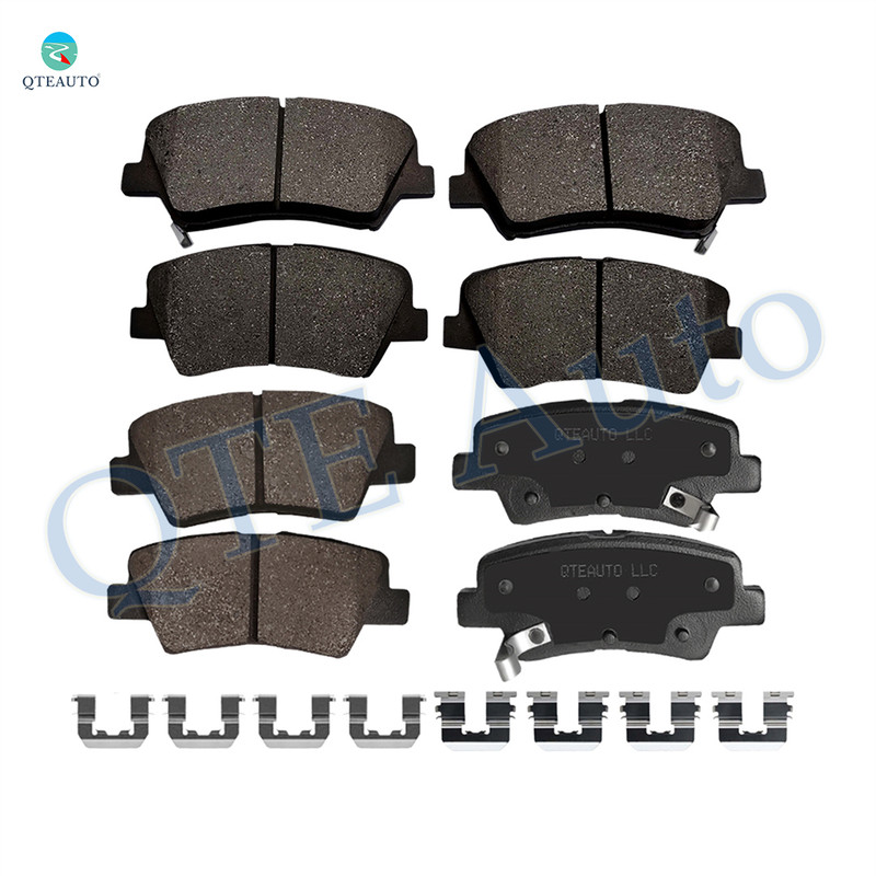 Set of 8 Front-Rear Ceramic Brake Pad Kit For 2014-2016 KIA Forte