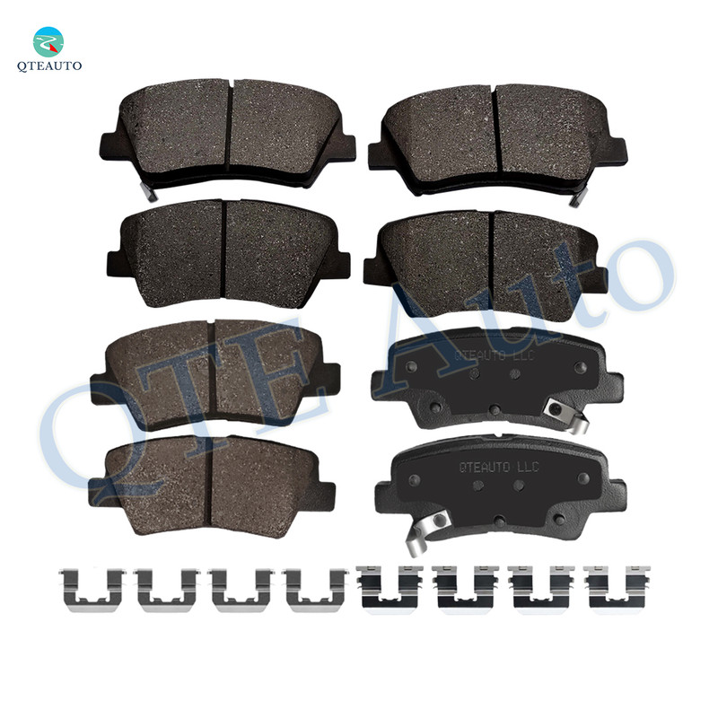 Set of 8 Front-Rear Ceramic Brake Pad Kit For 2014-2016 KIA Forte Koup EX Set of 8 Front-Rear Ceramic Brake Pad Kit For 2014-2016 KIA Forte Koup EX