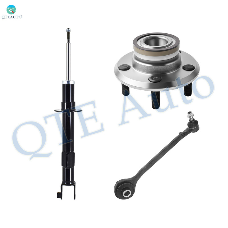 Set of 3 Front Right Lower Forward Control Arm Ball Joint-Wheel Hub Bearing Assembly-Suspension Strut Assembly For 2007-2010 Dodge Charger