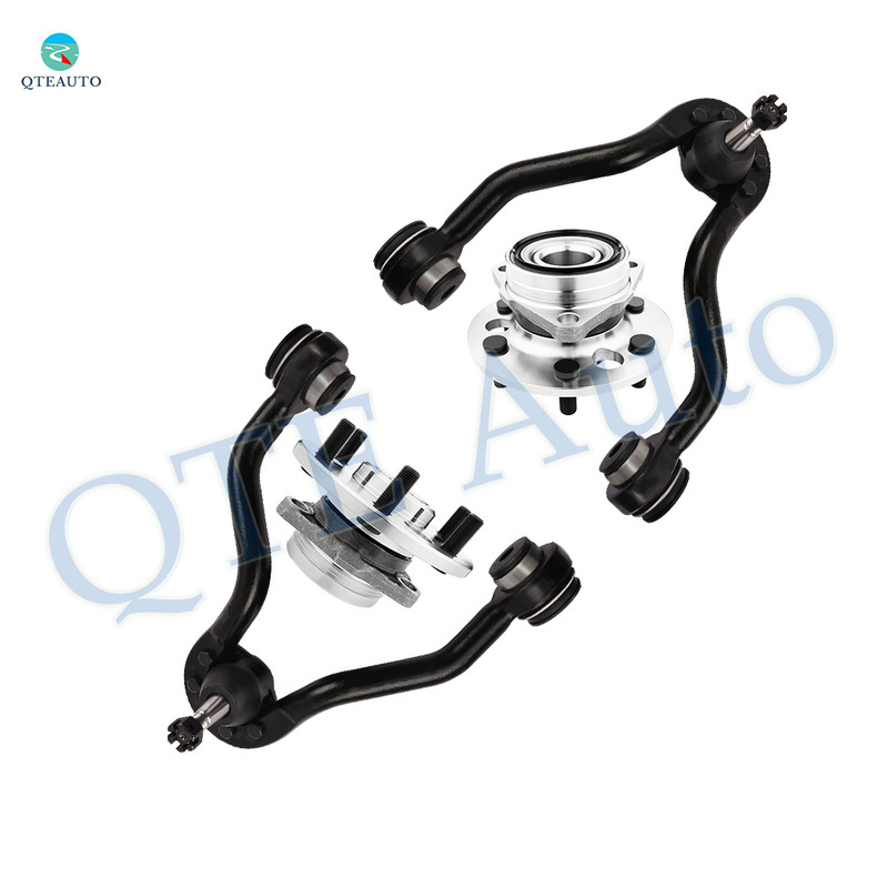 Set of 4 Front Upper Control Arm Ball Joint-Wheel Hub Bearing Assembly For 1988-1994 Chevrolet K1500