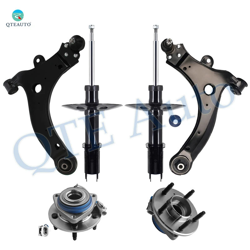 Set of 6 Front Lower Control Arm Ball Joint-Wheel Hub Bearing Assembly-Suspension Strut Assembly For 2000 2001 Chevrolet Impala