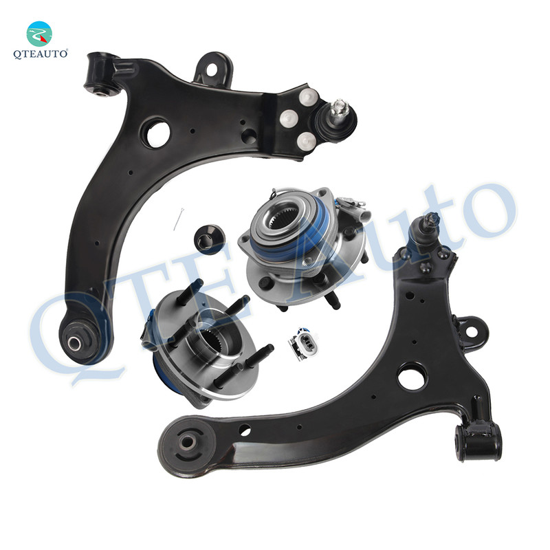 Set of 4 Front Lower Control Arm Ball Joint-Wheel Hub Bearing Assembly For 1997-1999 Pontiac Trans Sport
