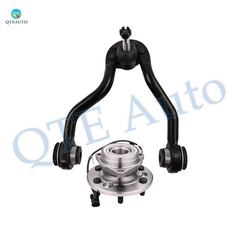 Front Right Upper Control Arm Ball Joint-Wheel Hub Bearing Assembly For 1995-2000 GMC Yukon