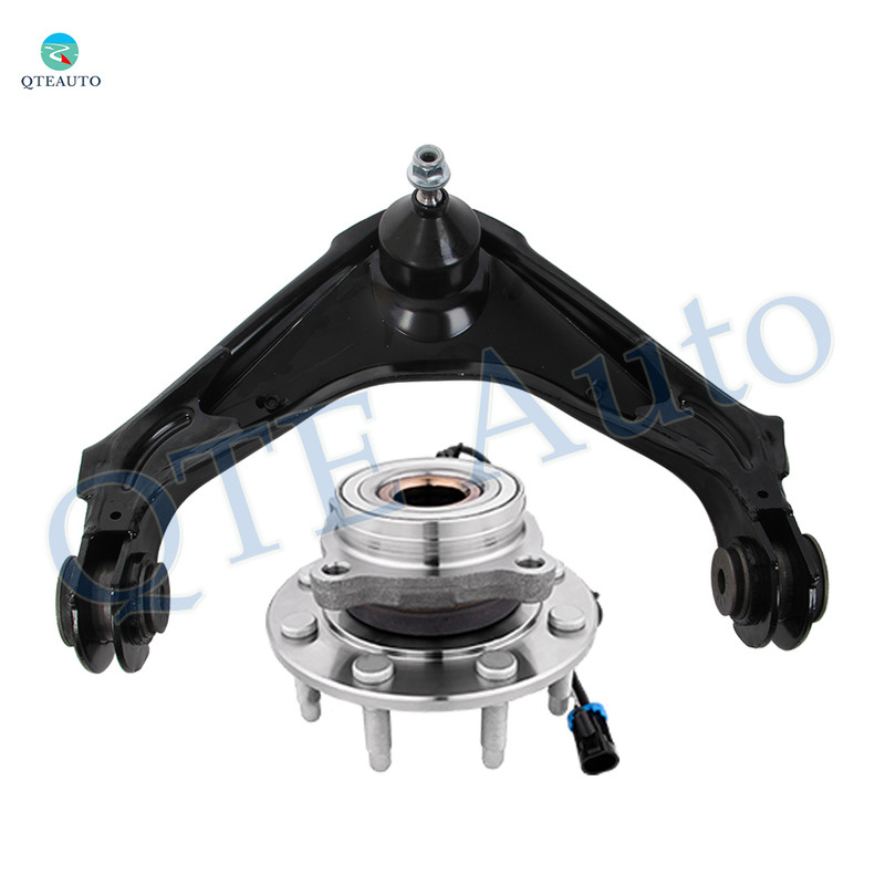 Front Upper Control Arm Ball Joint-Wheel Hub Bearing Assembly For 2000-2006 GMC Yukon XL 2500 4WD With 8 Stud Hub