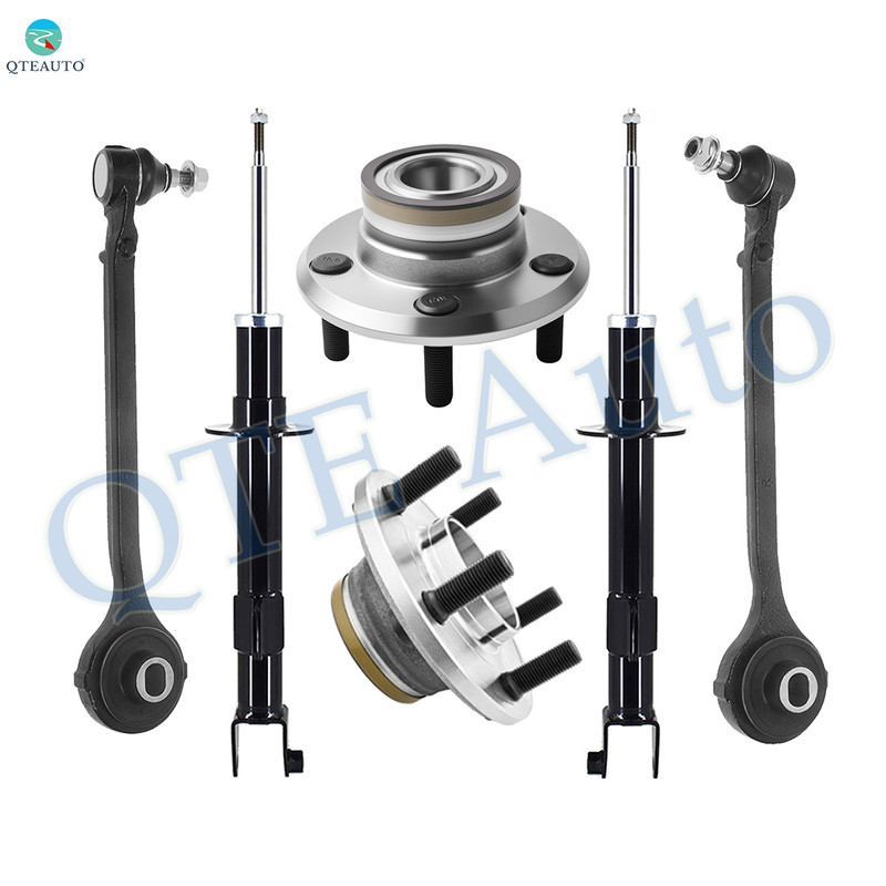 Set of 6 Front Lower Forward Control Arm Ball Joint-Wheel Hub Bearing Assembly-Suspension Strut Assembly For 2009 2010 Dodge Challenger