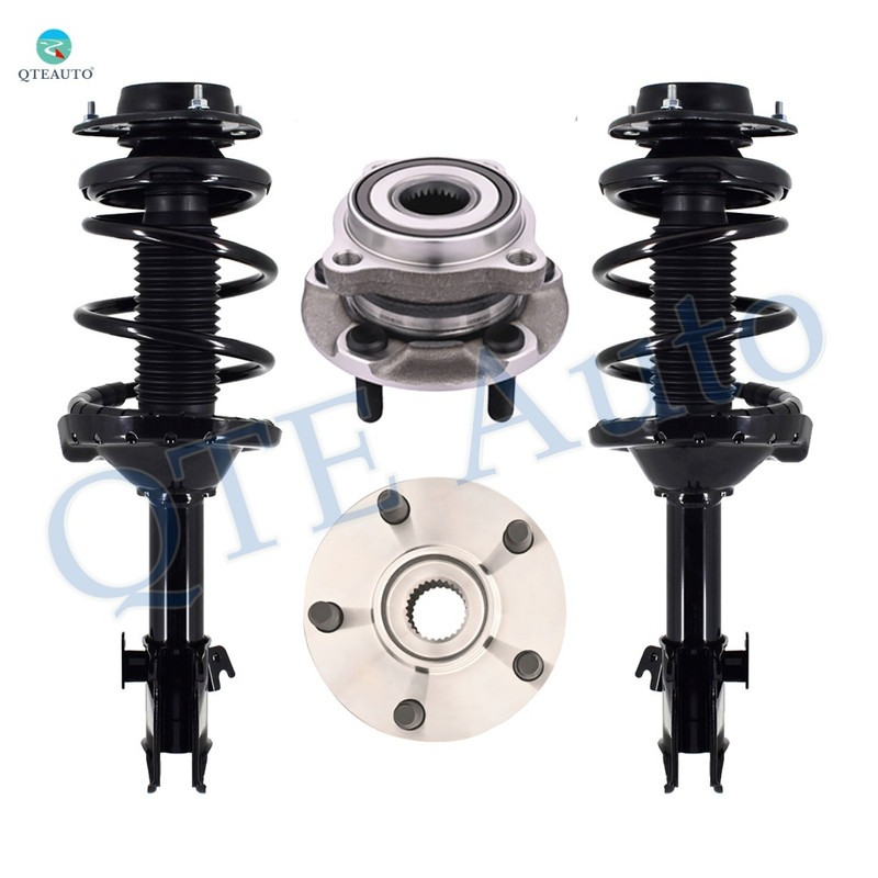 Set of 4 Front Quick Complete Strut-Coil Spring Assembly-Wheel Hub Bearing Assembly For 2013 Subaru XV Crosstrek