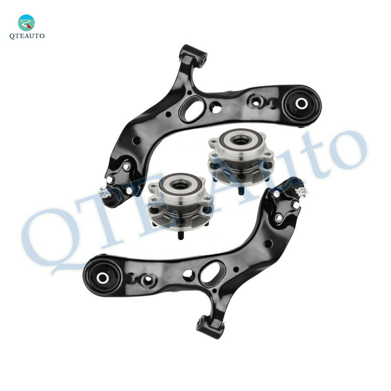 Set of 4 Front Lower Control Arm Ball Joint-Wheel Hub Bearing Assembly For 2006-2012 Toyota RAV4 L4