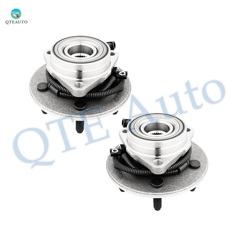 Pair of 2 Front Wheel Bearing-Hub Assembly For 2000-2004 Ford F-150 4WD