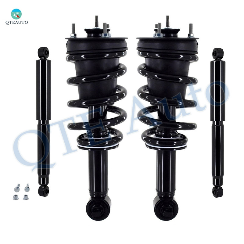 Set of 4 Front Quick Complete Strut-Coil Spring-Rear Shock Absorber For 2017-2020 Chevy Tahoe Monotube Performance Upgrade