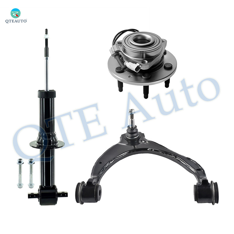Set of 3 Front Right Upper Control Arm Ball Joint-Wheel Hub Bearing Assembly-Suspension Strut Assembly For 2019 GMC Sierra 1500 Limited